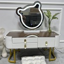 Bàn Trang Điểm Tai Thỏ Đèn Led- BTD2