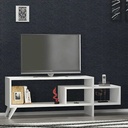 Kệ Tivi Dáng Trung Kiểu Lệch Nhiều Ngăn Tiện Dụng - KTV33