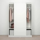 Tủ Quần Áo MDF Melamine Cửa Lùa Phong Cách Tối Giản - TQA42