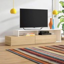 Kệ Tivi Gỗ Thiết Kế 2 Tầng Ngăn Kéo Ẩn Hiện Đại - KTV9