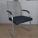 Ghế Phòng Họp Chân Quỳ Nhún Lưng Xám Trung - GQ28
