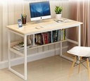 Bàn Làm Việc Chân Sắt Có Kệ Sách - BLV21