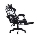 Gaming Players Reclining Chair with Foot Rest (Black - White) - GM7