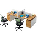 Bàn Cụm Làm Việc 4 Chỗ Có Vách - BC36