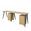 Cụm Bàn Làm Việc 2 Người Chân Sắt - BC46