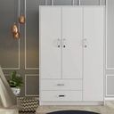 3-Door Wardrobe with Convenient Drawers – TQA46