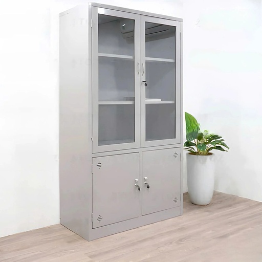 Tủ Locker Sắt 2 Cánh Kính Mở - TLK49