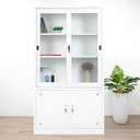 Tủ Locker Sắt 2 Cánh Trượt Màu Trắng - TLK44